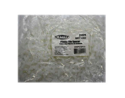  Brown USA Tile Spacer 2mm  200 Pack  BRTS002