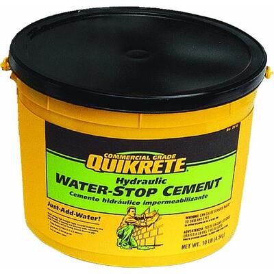  Quikrete Hydraulic Water Stop Cement  10 Lb  1 Each 112611