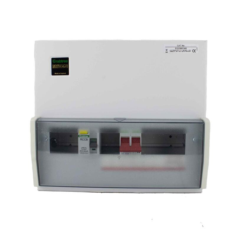 Crabtree Distribution Board 3 Plus 6 Metal 1 Each EQ338019/6