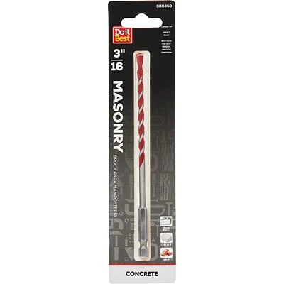 MASONRY DRILL BIT 3/16INX6IN