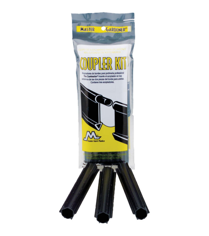 Master Mark Master Garden Lawn Edging Coupler Straight Black 3 Pack 59206