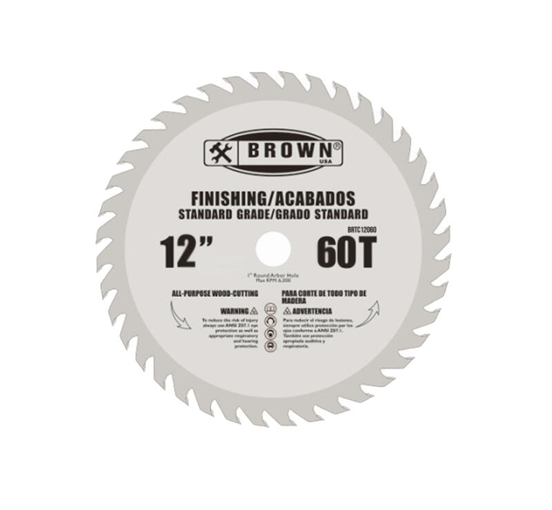  Brown USA Cutting Blade 60 Teeth 12 Inch  1 Each BRTC12060