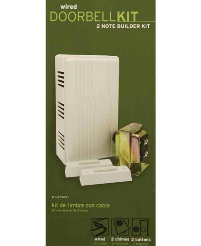 Iq America Door Chime Kit Wired 16V White 1 Each DW221