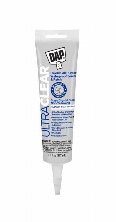 Dap  Ultra Clear  Flexible Elastomeric Sealant 5 Ounce 1 Each 7079818387