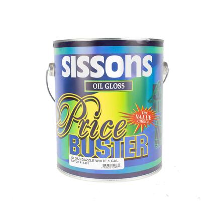 Sissons Gloss Paint Dazzle White 1 Gallon SGP55-1807N