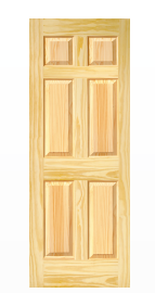 I.B.I. Door Colonial Knotty Pine 6 Panel 32 Inch 1 Each