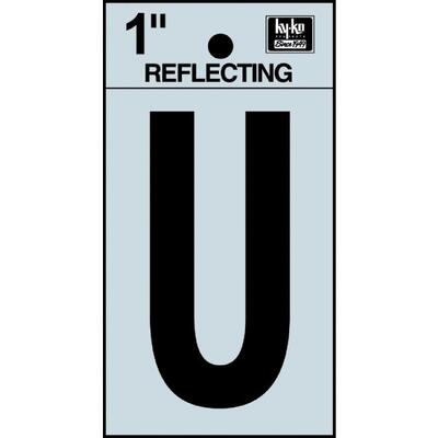  Hy-Ko Reflective Adhesive Letter U 1 Inch  1 Each RV-15/U