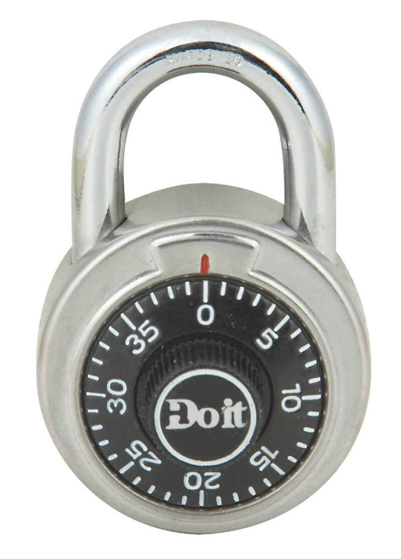  Do It Best  Combination Lock Padlock  2 Inch  Stainless Steel  1 Each 1850DDIB