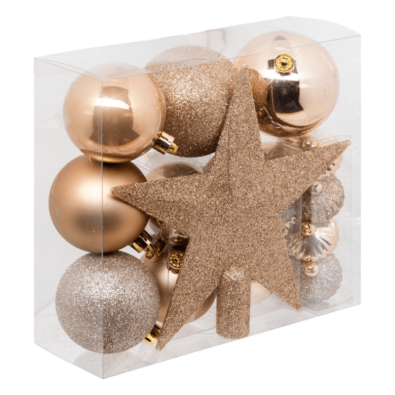 XMAS BALL SET18 CREAM